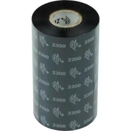 Zebra Wax Ribbon 02300BK11090