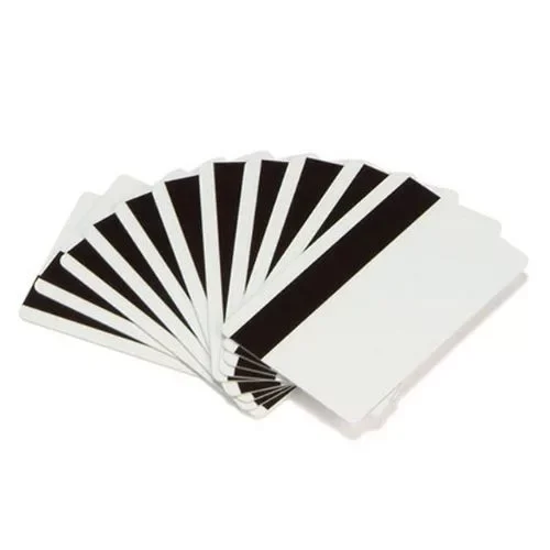 White PVC cards 30 mil Zebra 104523-112