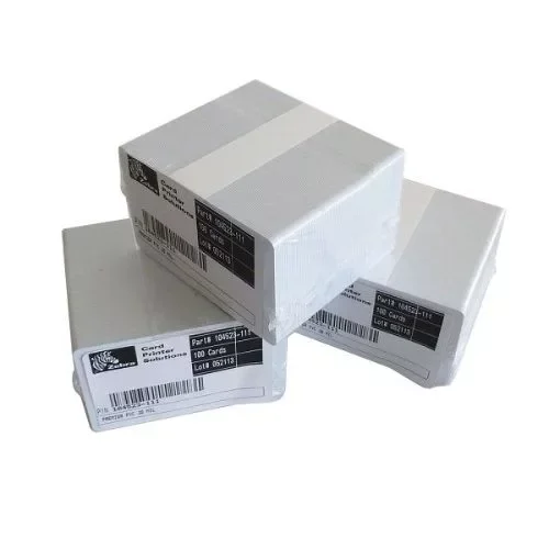 White PVC Cards 10mil Zebra 104523-210