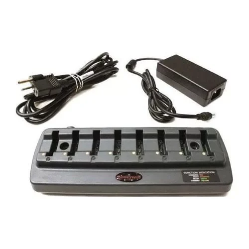 8 Bay battery charger with WW power supply