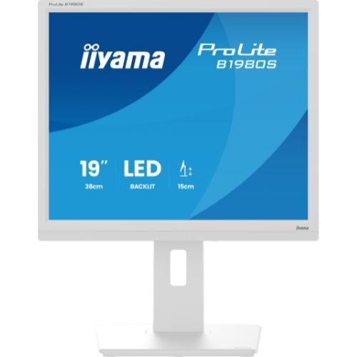 Monitor 19", LED TN, 1280x1024, HDMI/DP, Pivot, HAS 150mm, Integrated speakers - iiyama B1980S-W1