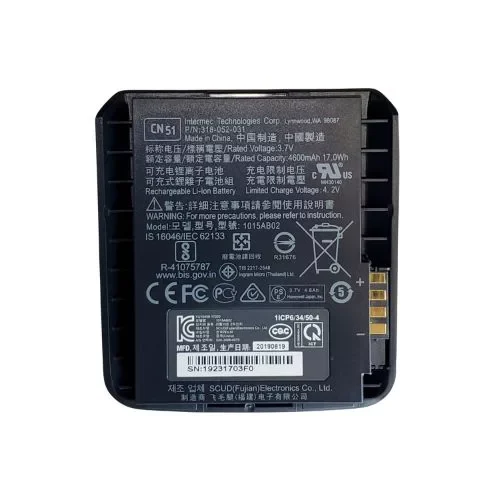 Battery 3900mAh CN51 Honeywell 318-052-021