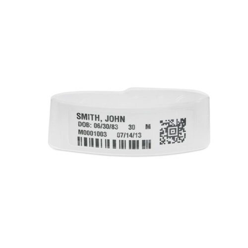 Printer wristbands 76x279mm Z-Band Fusion White Zebra FID-ADULT-L3-1-200T