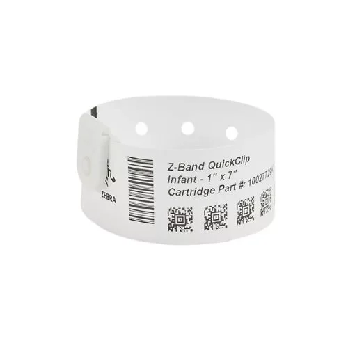 Zebra Z-Band Quickclip printer wristbands 10027729K
