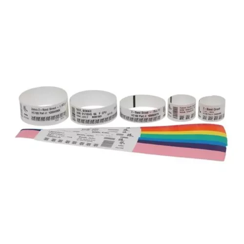 Zebra Z-Band White Wristbands 10015355K