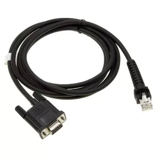 Spiral power cable RS-232 9P female Datalogic CAB-459