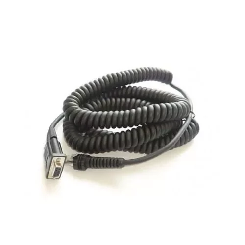 RS-232 9D female POT spiral cable 7.62m Datalogic CAB-479