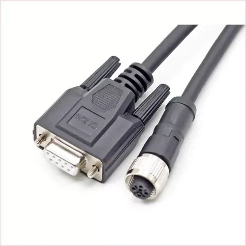 Cable M12 12 pins/DB-9 Socket 1M MICROSCAN QX Omron 61-000153-02