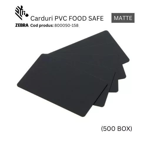 Zebra Food Safe PVC Cards 800050-158