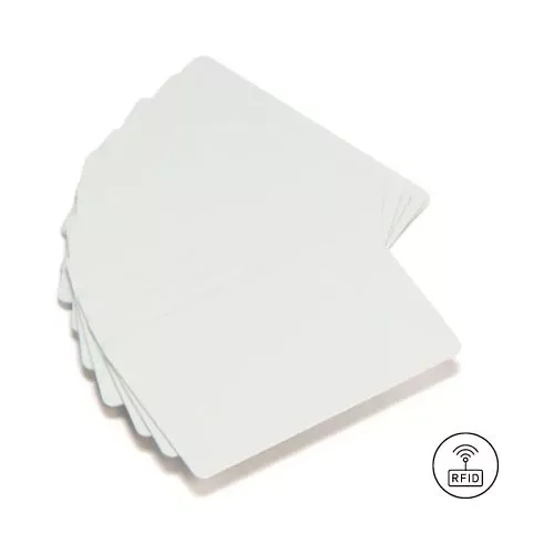 White PVC UHF cards 30 mil NXP Gen 2XM Zebra 800059-102-01