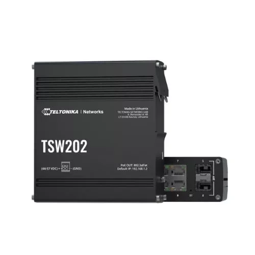 Teltonika Networks TSW202 TSW202 industrial managed PoE+ switch L2 TSW202000000