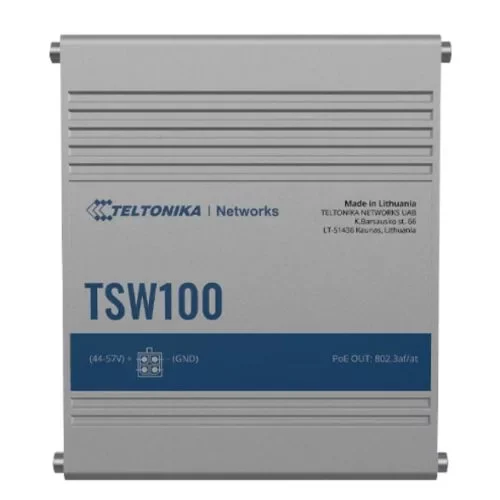 Unmanaged industrial PoE+ switch TSW100 Teltonika Networks TSW100000000