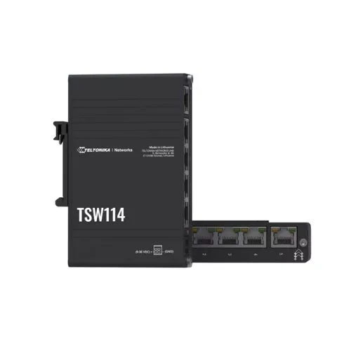 TSW114 Gigabit DIN Rail Switch Teltonika Networks TSW114000000