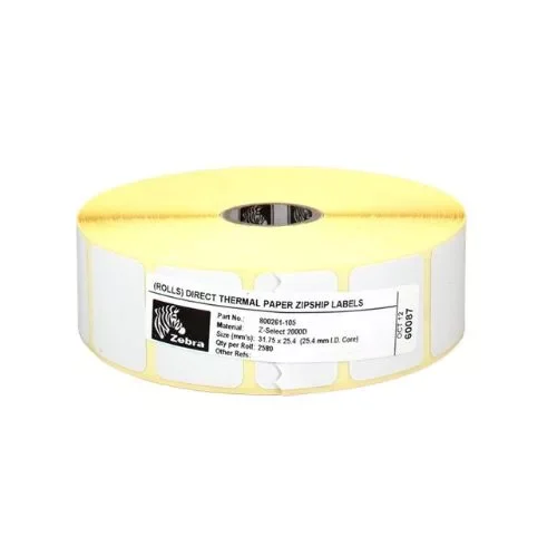 Paper labels 32x25mm Z-Select 2000D Zebra 800261-105