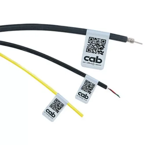 Flag labels 60 x 10mm PET cable CAB 5770196