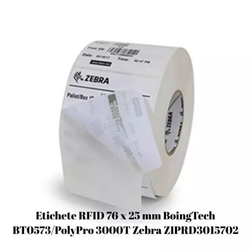 RFID labels 76 x 25 mm BoingTech BT0573/PolyPro 3000T Zebra ZIPRD3015702