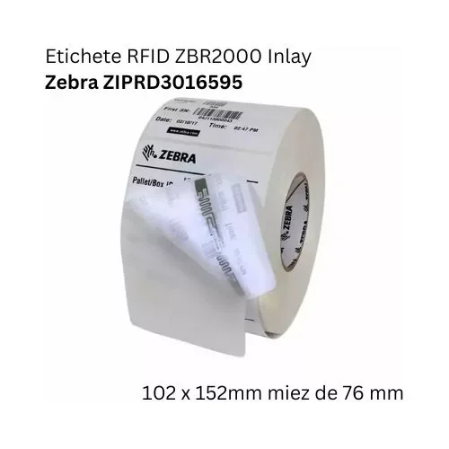 RFID tags 102 x 152 mm ZBR2000 Inlay/Z-Perform 1000D Zebra ZIPRD3016595