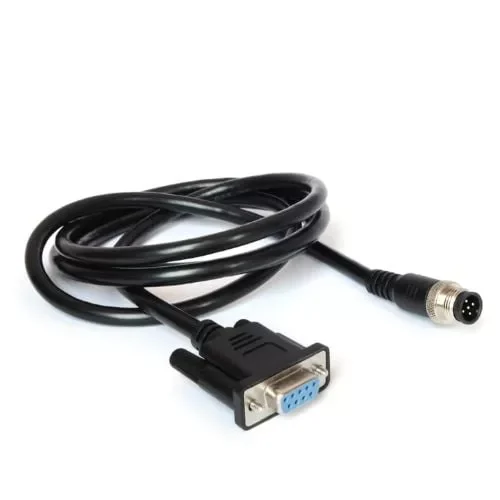 Serial cable HF81X M12/DB9 connectors 2 meters