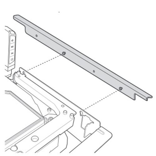 Zebra 1/2 inch Rail Mounting Kit for MP7000 Long MX303-RAIL