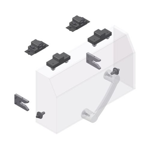 Mounting kit Pluggable cover DPM IV Carl Valentin 9068905