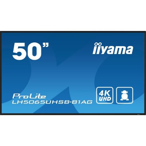 Display Digital Signage 50" 4K UHD, 800cd/m², Android 11, Wi-Fi, 24/7 - iiyama LH5065UHSB