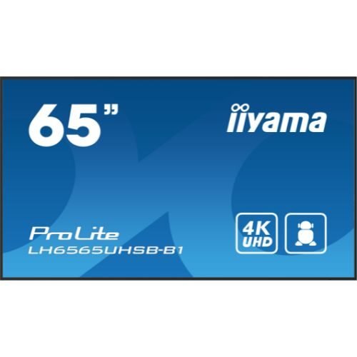 Display Digital Signage 65" 4K UHD, 800cd/m², Android 11, Wi-Fi, 24/7 - iiyama LH6565UHSB
