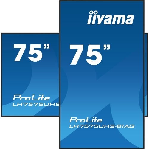 Display Digital Signage 75" 4K UHD Android 11, HDMI/DP, SDM Slot, Wi-Fi, 24/7 - iiyama LH7575UHS