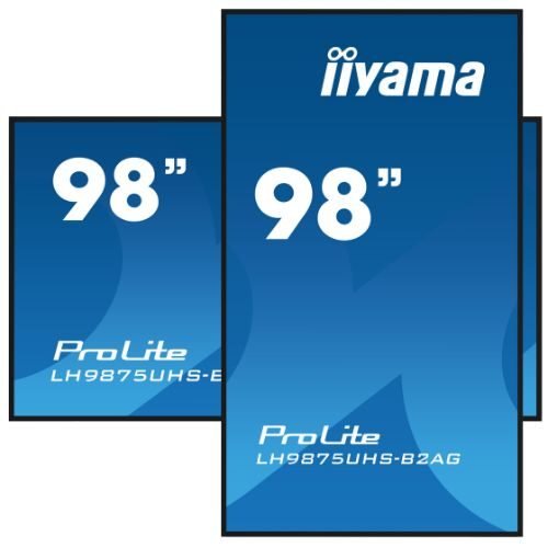 Display Digital Signage 98" 4K UHD Android 11, HDMI/DP, OPS Slot, Wi-Fi, 24/7 - iiyama LH9875UHS-B2AG