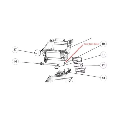 Zebra ZD420T/ZD620T Open Head Sensor Kit P1080383-044
