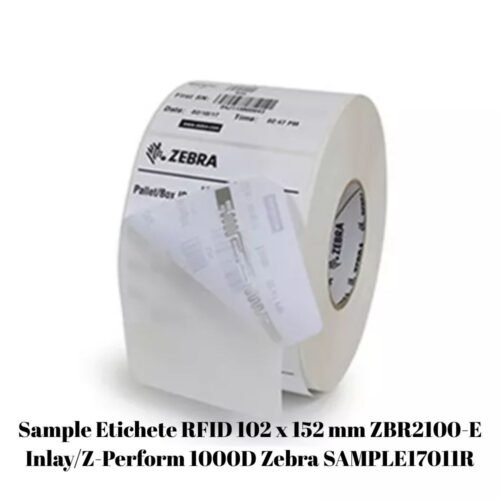 Sample RFID Tags 102 x 152 mm ZBR2100-E Inlay/Z-Perform 1000D Zebra SAMPLE17011R