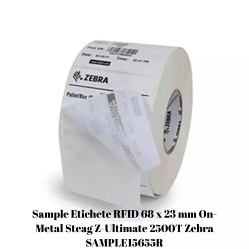 Sample RFID Labels 68 x 23 mm On-Metal Flag Z-Ultimate 2500T Zebra SAMPLE15655R