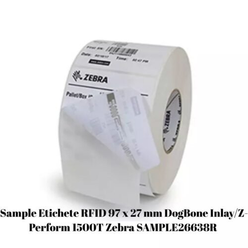 Sample RFID Tags 97 x 27 mm DogBone Inlay/Z-Perform 1500T Zebra SAMPLE26638R