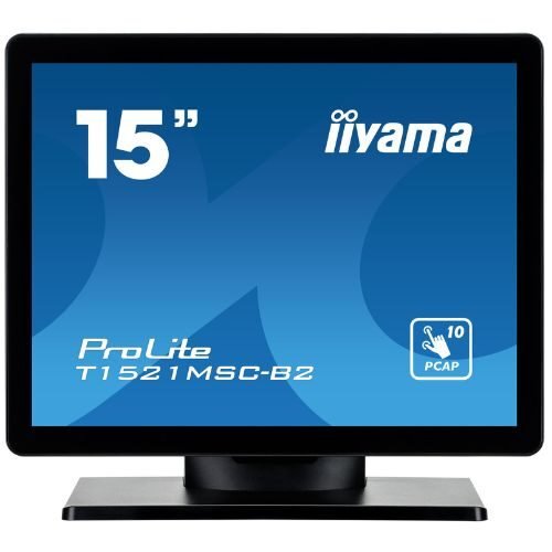Touchscreen monitor 15" XGA 10 Touch PCAP, TN, HDMI/VGA - iiyama T1521MSC-B2