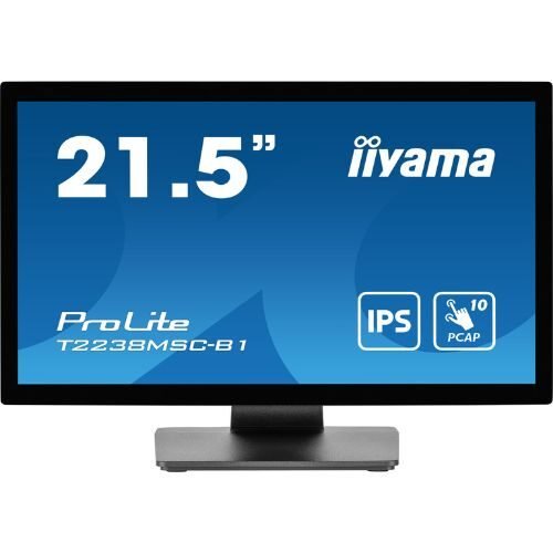 Touchscreen Monitor 21.5" Full HD, PCAP, Optical Bonded, Metal Housing - iiyama T2238MSC-B1
