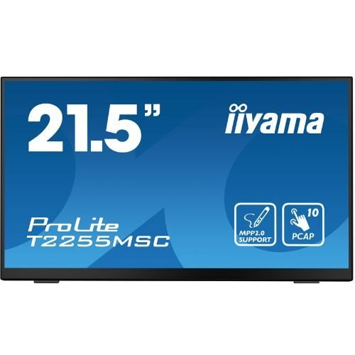 Touch Monitor 21.5" PCAP 10 points, Full HD, IPS, Active Stylus MPP2.0, Anti-Glare - iiyama T2255MSC
