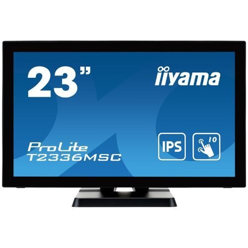 Touch monitor 23" Full HD, PCAP 10-touch, IPS, edge-to-edge anti-glare, HDMI/DP/VGA - iiyama T2336MSC-B3