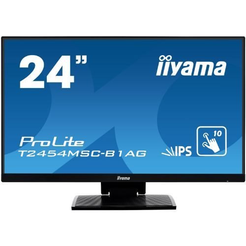 Touch monitor 23.8" Full HD, PCAP 10-touch, edge-to-edge anti-glare, HDMI/DP/VGA - iiyama T2454MSC-B1AG