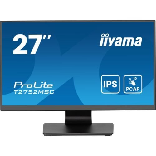 27” PCAP 10-point Touch Monitor, Full HD, IPS, Anti-Glare, Black – iiyama T2752MSC-B1AG