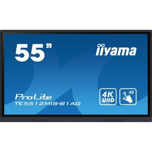 Interactive display 55" 4K, IR multi-touch, iiWare (Android), HDMI/DP, OPS - iiyama TE5512MIS-B1AG