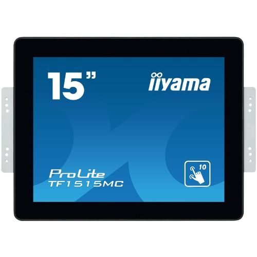 Open Frame Touchscreen Monitor 15" PCAP Touch 10 points, XGA, Touch through glass - iiyama TF1515MC-B2