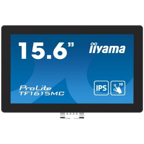 Touchscreen Monitor 15.6" Open Frame Full HD PCAP 10 Touch, IPS, HDMI/DP, Edge-to-Edge, IP65 - iiyama TF1615MC-B1