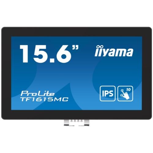 Touchscreen Monitor 15.6" Open Frame Full HD PCAP 10 Touch, IPS, HDMI/DP, Edge-to-Edge, IP65 - iiyama TF1615MC-B1