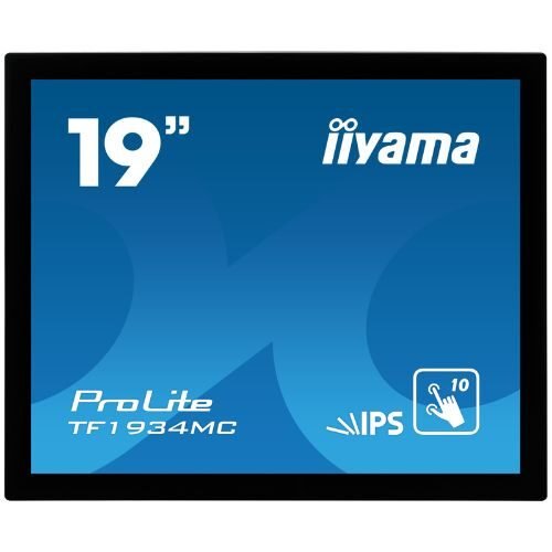 Open Frame Touchscreen Monitor 19" SXGA PCAP 10 Touch, IPS, Touch Through Glass, IP65 - iiyama TF1934MC-B7X