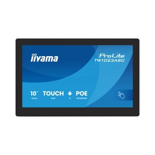 PC All-in-One 10.1" Touchscreen, Android 13, PoE, Camera, iiSignage² - iiyama TW1023AS-B3P