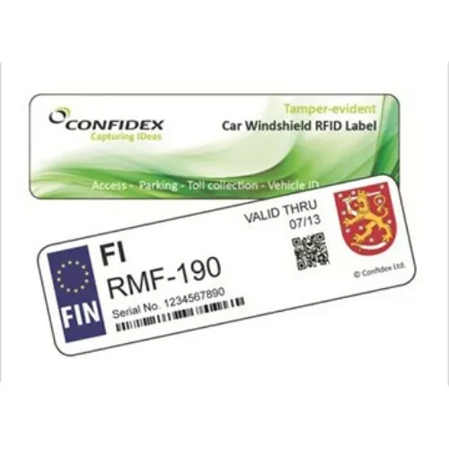 Tag RFID Cruiser Windshield Crypto UCODE DNA Confidex 3001126