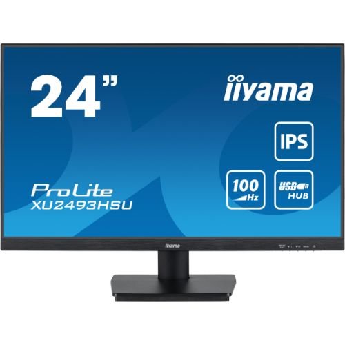 Monitor 24'' IPS, Full HD 100Hz, USB hub, 3-side borderless - iiyama ProLite XU2493HSU-B7