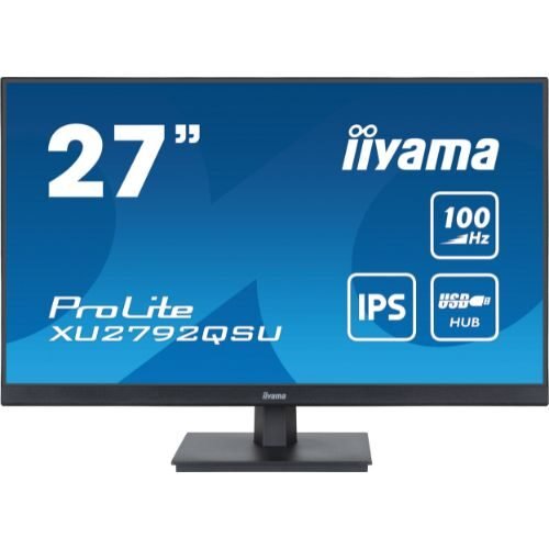 Monitor 27'' QHD, IPS 100Hz, USB 3.2 hub - iiyama ProLite XU2792QSU-B6