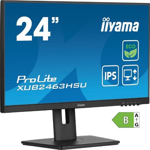 24'' IPS monitor, Full HD 100Hz, class B, ergonomic stand - iiyama ProLite XUB2463HSU-B1