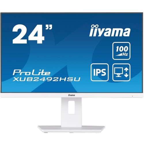 Monitor 24'' IPS, Full HD 100Hz, white, USB 3.2 hub, ergonomic stand - iiyama ProLite XUB2492HSU-W6