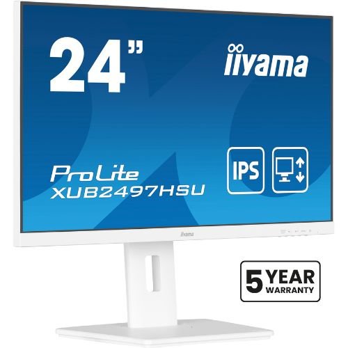 Monitor 24'' IPS, Full HD 100Hz, white, USB hub, ergonomic stand - iiyama ProLite XUB2497HSU-W2